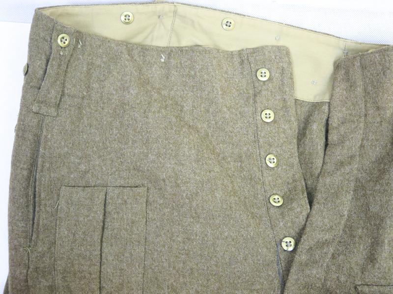 WW2 British Pattern 37 trousers - early pattern