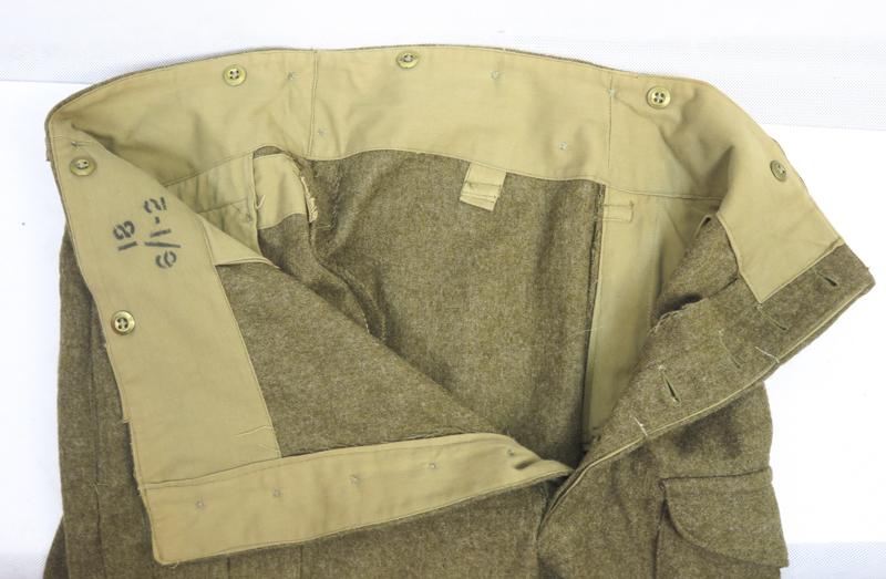 WW2 British Pattern 37 trousers - early pattern
