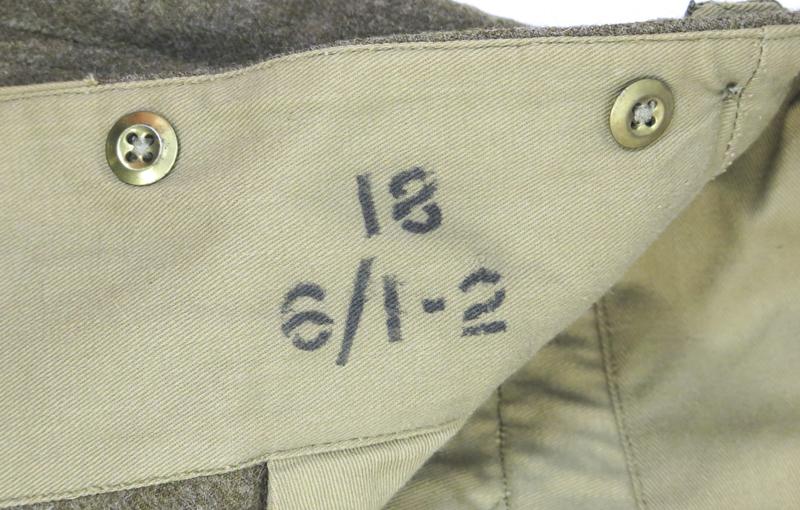 WW2 British Pattern 37 trousers - early pattern