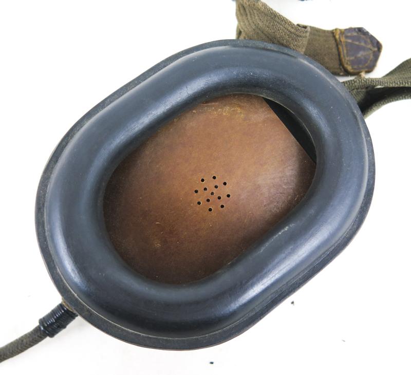 .WW2 German Luftwaffe FLAK artillery head set - 1943