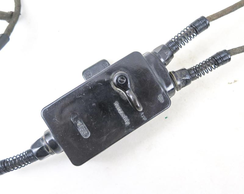 .WW2 German Luftwaffe FLAK artillery head set - 1943