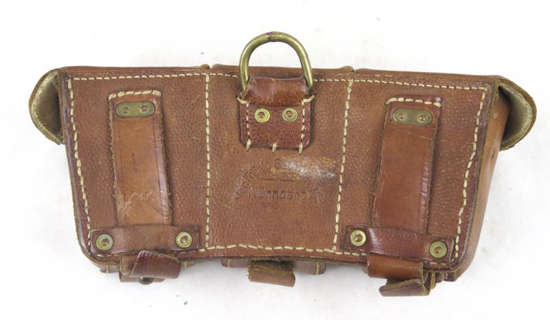 WW1 German M1909 rifle ammo pouch - Finnish Civil guards marked