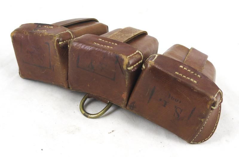 WW1 German M1909 rifle ammo pouch - Finnish Civil guards marked