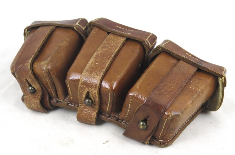 WW1 German M1909 rifle ammo pouch - Finnish Civil guards marked