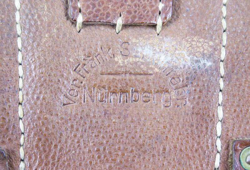 WW1 German M1909 rifle ammo pouch - Finnish Civil guards marked