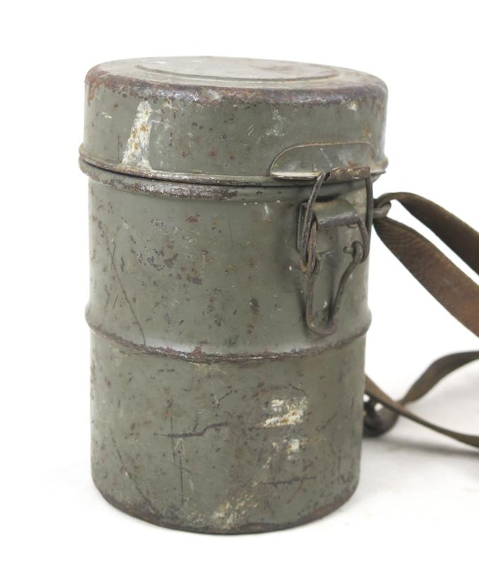 1920s Swedish M1923 gas mask canister