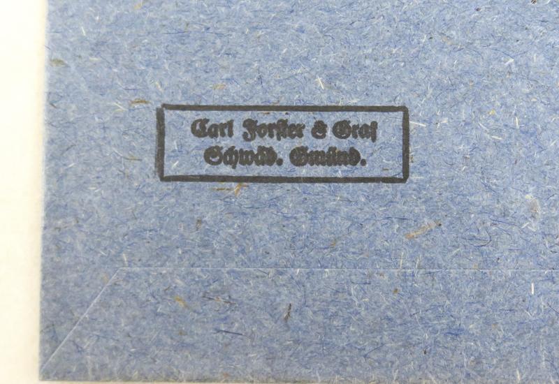 WW2 German iron cross 2nd class paper packet with ribbon