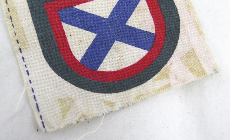 WW2 German Wehrmacht Eastern volunteer arm patch. ROA, Russian volunteer patch