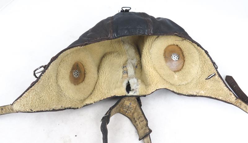 WW2 German Luftwaffe/Finnish Air force LKH W flight helmet