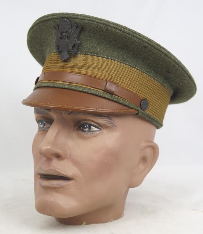 WW1 US army officers M1912 visor cap