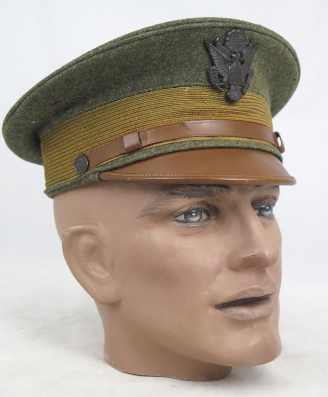 WW1 US army officers M1912 visor cap
