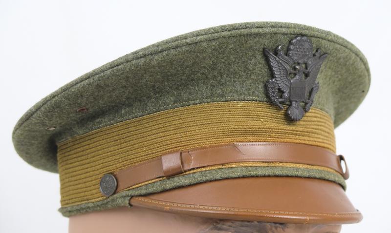 WW1 US army officers M1912 visor cap