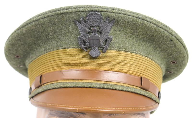WW1 US army officers M1912 visor cap