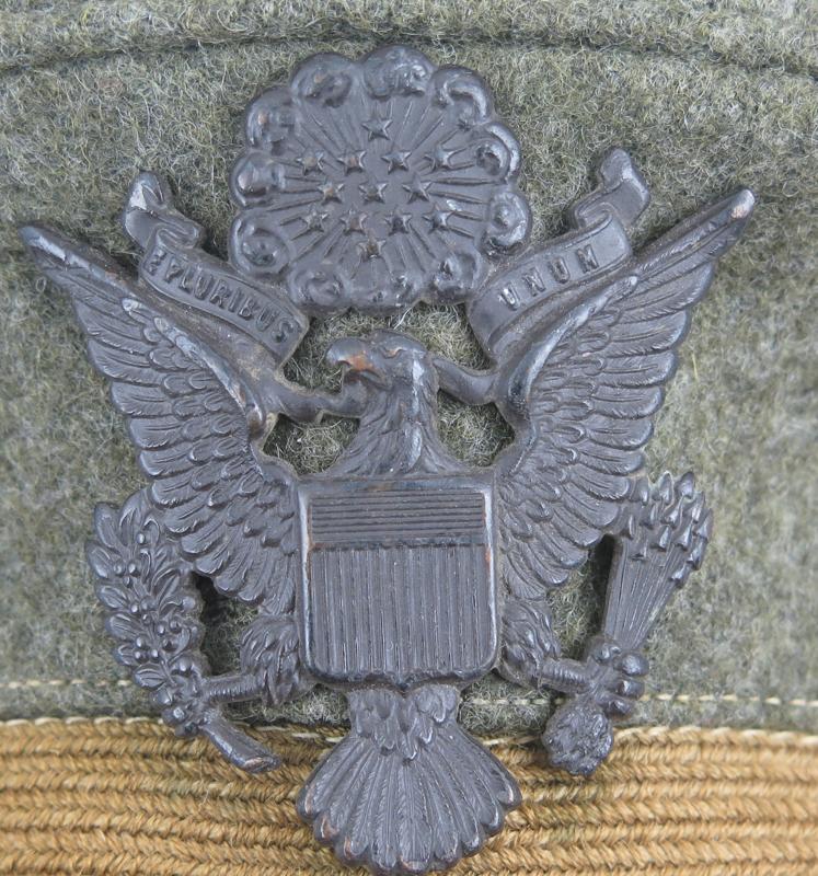 WW1 US army officers M1912 visor cap
