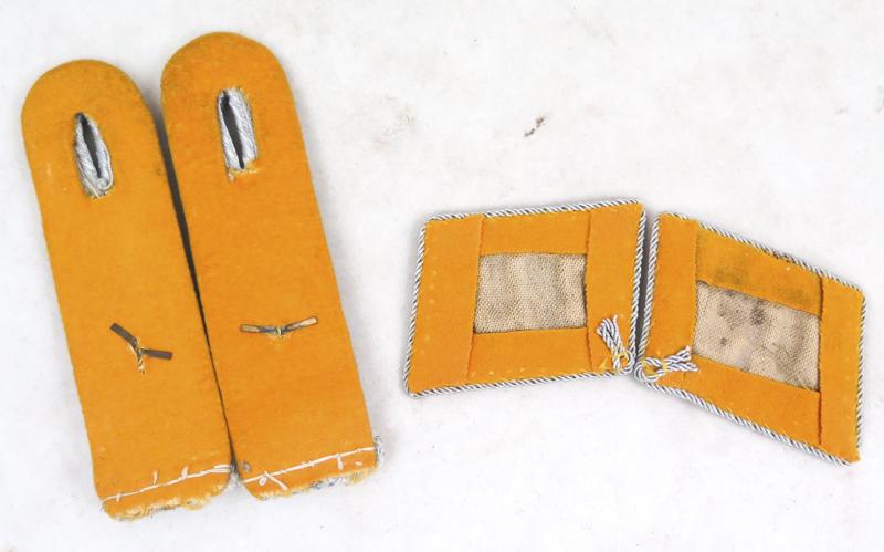 WW2 German Luftwaffe officers flyer/paratrooper lieutenant collartabs and shoulderboards