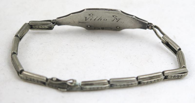 Pre-war Finnish soldier sweet heart commemoration bracelet - PR 1933