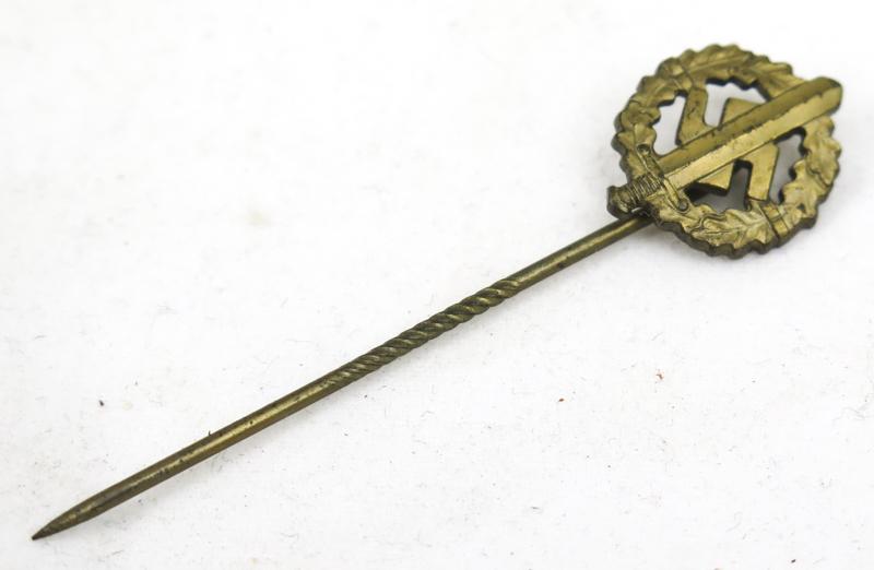 WW2 German SA sport badge miniature bronze class